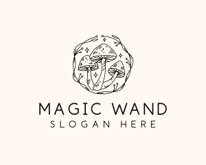 Magical Mushroom Garden logo design