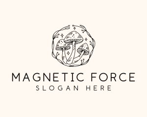 Magical Mushroom Garden logo design