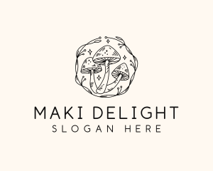 Magical Mushroom Garden logo design