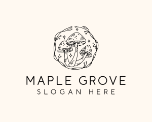 Magical Mushroom Garden logo design