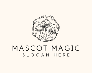 Magical Mushroom Garden logo design