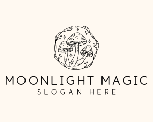 Magical Mushroom Garden logo design