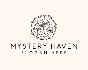 Magical Mushroom Garden logo design