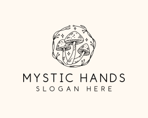 Magical Mushroom Garden logo design