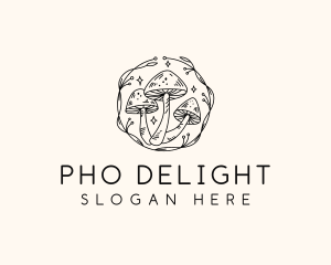 Magical Mushroom Garden logo design