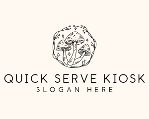 Magical Mushroom Garden logo design