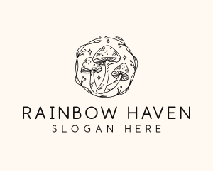 Magical Mushroom Garden logo design