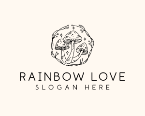 Magical Mushroom Garden logo design