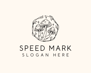 Magical Mushroom Garden logo design