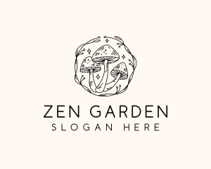 Magical Mushroom Garden logo design