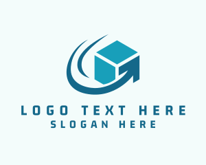 Package - Delivery Package Arrow logo design