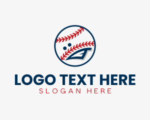Softball - Baseball Sport Face logo design
