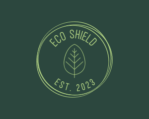 Eco Vegan Leaf logo design