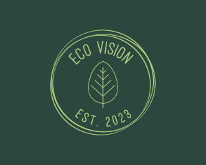 Eco Vegan Leaf logo design