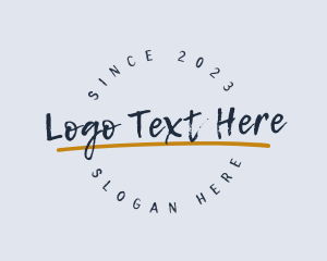 Handwritten - Brush Script Business logo design