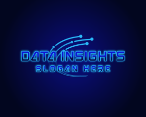 Digital Data Circuit logo design