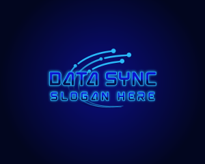 Digital Data Circuit logo design