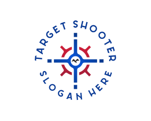 Shooter - Shooting Target Crosshair logo design