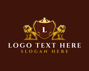 Crest - Luxury Lion Crest logo design