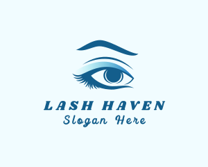 Woman Eyelash Extension logo design