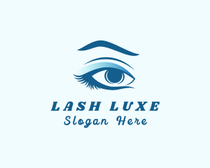 Woman Eyelash Extension logo design