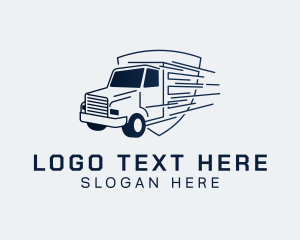 Freight - Express Transport Truck logo design