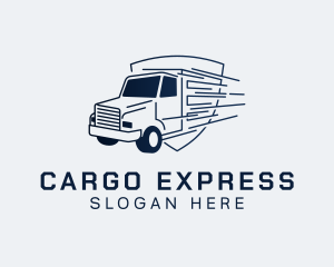 Express Transport Truck logo design