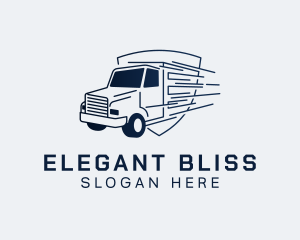 Movers - Express Transport Truck logo design