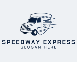 Express Transport Truck logo design