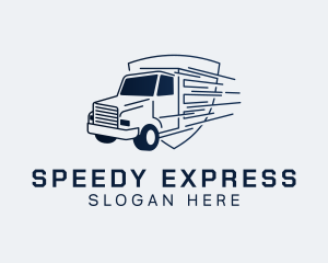 Express Transport Truck logo design