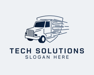 Removalist - Express Transport Truck logo design