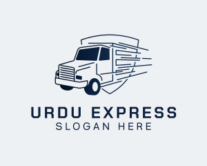 Express Transport Truck logo design