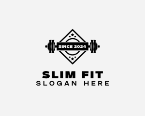 Fitness Barbell Gym logo design