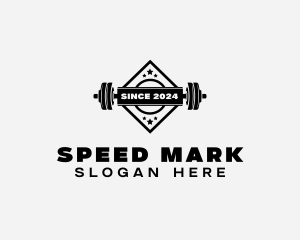 Fitness Barbell Gym logo design