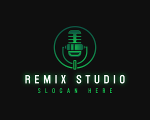 Mic Studio Broadcasting logo design