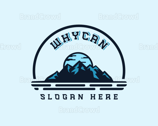 Camping Mountain Peak Logo