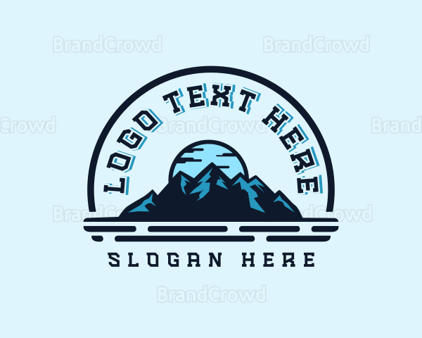 Camping Mountain Peak Logo