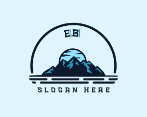 Tourism - Camping Mountain Peak logo design