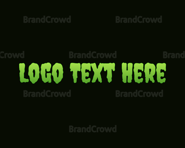 Green Slimy Wordmark Logo