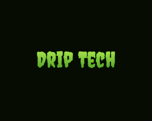 Dripping - Green Slimy Wordmark logo design
