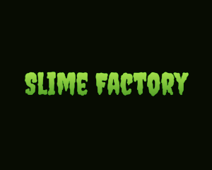 Slime - Green Slimy Wordmark logo design