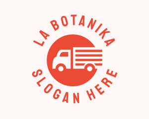 Orange - Delivery Truck Automotive logo design