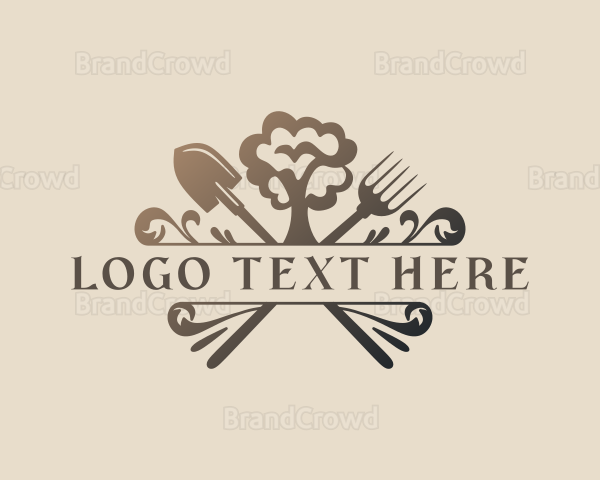 Gardening Yard Landscaping Logo