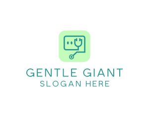 Medical Stethoscope App logo design