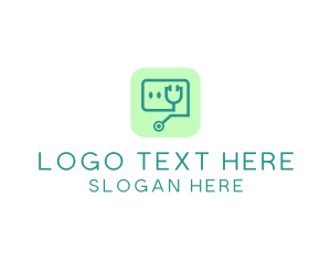 Healthcare - Medical Stethoscope App logo design
