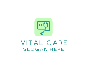 Medical - Medical Stethoscope App logo design