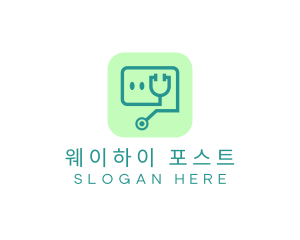 Medical Stethoscope App logo design