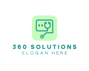 Medical Stethoscope App logo design