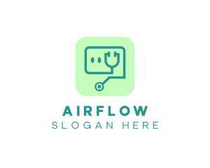 Medical Stethoscope App logo design