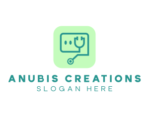 Medical Stethoscope App logo design